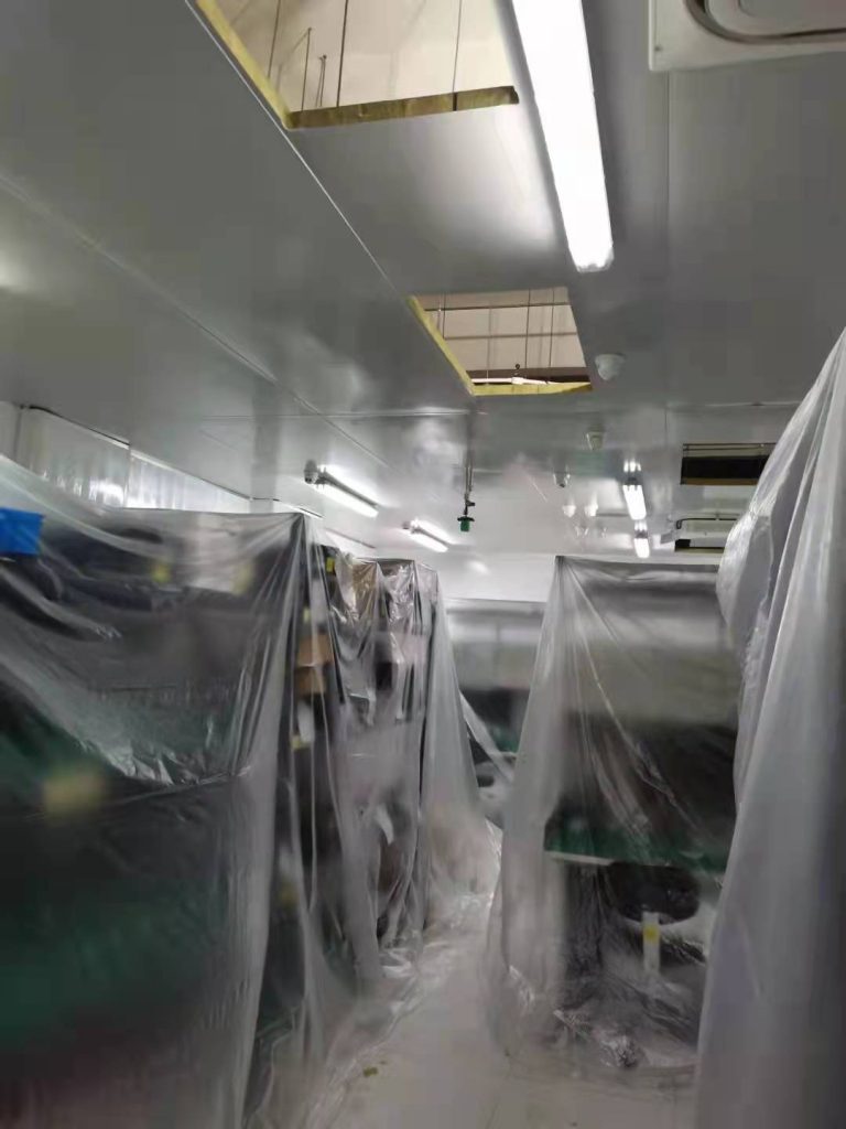 郫縣同步電子廠生產車間凈化改造插圖2